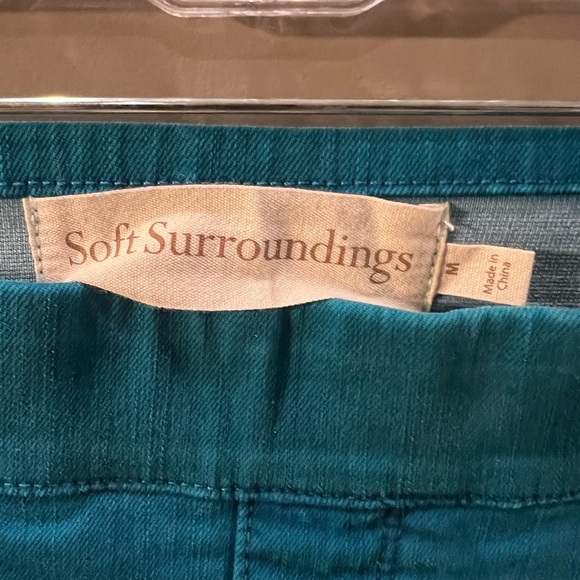 Soft Surroundings Medium Turquiose pull-on pants - Picture 2 of 9